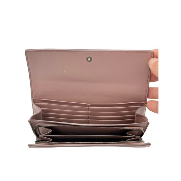 Bottega Veneta Pink Nappa Intrecciato Continental Flap Wallet*COA*FULL INCLUSION - Picture 5 of 12